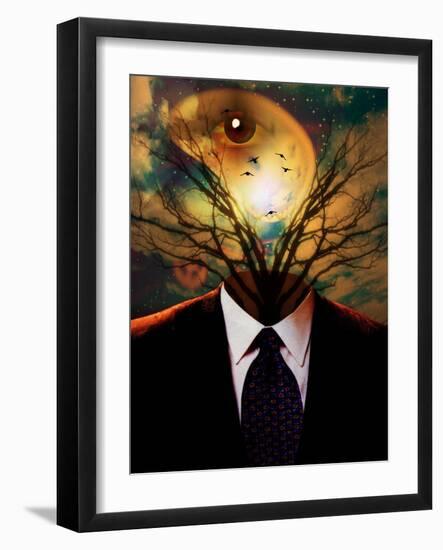 Surreal Human-rolffimages-Framed Art Print