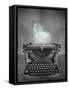 Surreal Imagine in Black and White of a Beautiful Classic Old Fashioned Typewriter with a Paper Wit-Valentina Photos-Framed Stretched Canvas