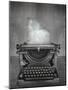 Surreal Imagine in Black and White of a Beautiful Classic Old Fashioned Typewriter with a Paper Wit-Valentina Photos-Mounted Photographic Print