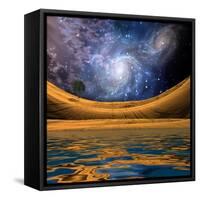 Surreal Lakescape-rolffimages-Framed Stretched Canvas