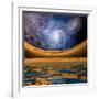 Surreal Lakescape-rolffimages-Framed Art Print