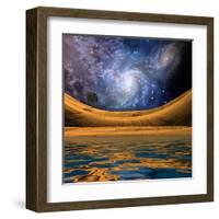 Surreal Lakescape-rolffimages-Framed Art Print