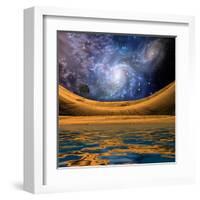 Surreal Lakescape-rolffimages-Framed Art Print