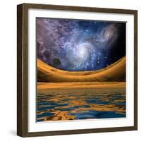 Surreal Lakescape-rolffimages-Framed Art Print