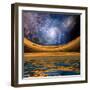 Surreal Lakescape-rolffimages-Framed Art Print