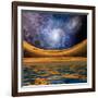 Surreal Lakescape-rolffimages-Framed Art Print