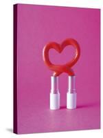 Surreal Lipstick - Heart-Assaf Frank-Stretched Canvas