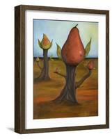 Surreal Pear Trees 4-Leah Saulnier-Framed Giclee Print