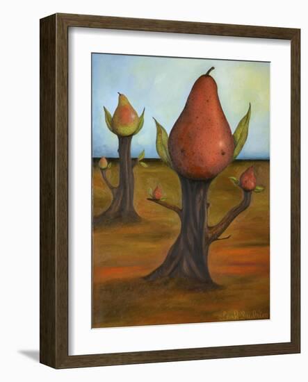 Surreal Pear Trees 4-Leah Saulnier-Framed Giclee Print
