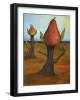 Surreal Pear Trees 4-Leah Saulnier-Framed Giclee Print