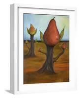 Surreal Pear Trees 4-Leah Saulnier-Framed Giclee Print