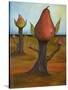 Surreal Pear Trees 4-Leah Saulnier-Stretched Canvas