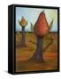 Surreal Pear Trees 4-Leah Saulnier-Framed Stretched Canvas