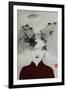 Surreal Woman in Chinese Renaissance Landscape, 2016-Susan Adams-Framed Giclee Print