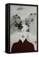 Surreal Woman in Chinese Renaissance Landscape, 2016-Susan Adams-Framed Stretched Canvas