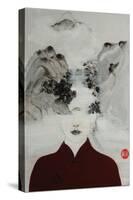 Surreal Woman in Chinese Renaissance Landscape, 2016-Susan Adams-Stretched Canvas