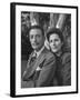 Surrealist Artist Salvador Dali with His Wife Gala in a Garden-Martha Holmes-Framed Premium Photographic Print