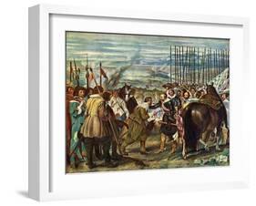 Surrender of Breda (Las Lanza), 1634-1635-Diego Velazquez-Framed Giclee Print