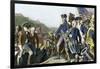 Surrender of British Army to Washington and Rochambeau at Yorktown, c.1781-null-Framed Giclee Print