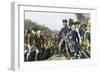 Surrender of British Army to Washington and Rochambeau at Yorktown, c.1781-null-Framed Giclee Print