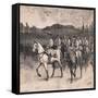 Surrender of Burgoyne at Saratoga Ad 1777-Henry Marriott Paget-Framed Stretched Canvas