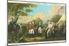 Surrender of Burgoyne, Revolutionary War-null-Mounted Art Print