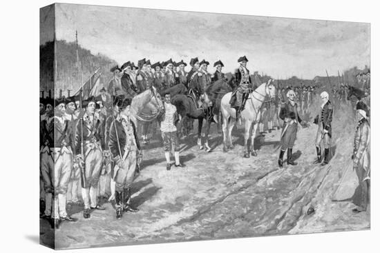 Surrender of Cornwallis at Yorktown, The Surrender of Cornwallis, c.1881-Howard Pyle-Stretched Canvas