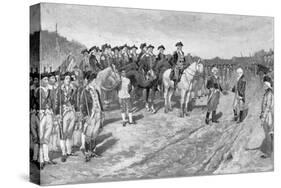 Surrender of Cornwallis at Yorktown, The Surrender of Cornwallis, c.1881-Howard Pyle-Stretched Canvas