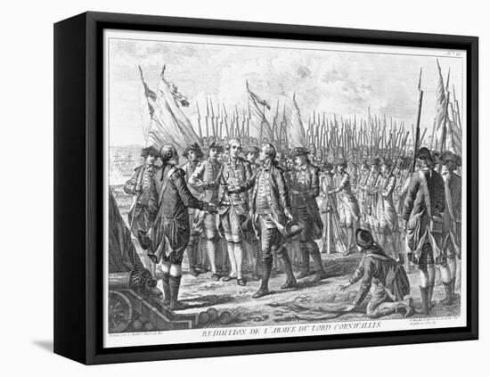 Surrender of Cornwallis,Oct 19, 1781-null-Framed Stretched Canvas