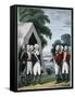 Surrender of Cornwallis-Currier & Ives-Framed Stretched Canvas