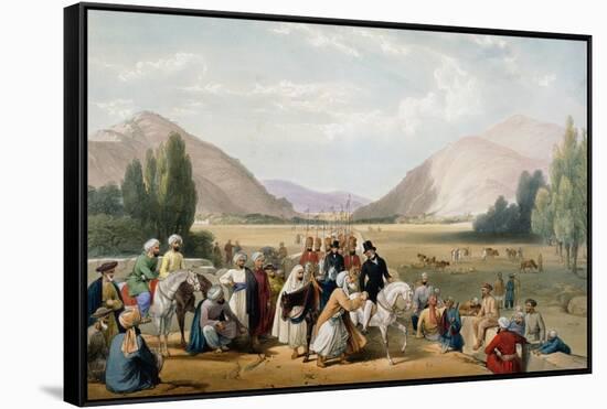 Surrender of Dost Mohammad Khan, Kabul, First Anglo-Afghan War, 1838-1842-James Atkinson-Framed Stretched Canvas