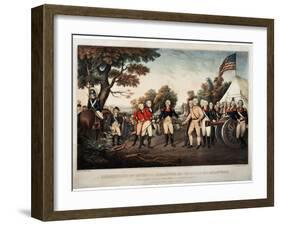 Surrender of General Burgoyne at Saratoga N.Y. Oct 17th 1777 New York, Print Made by Nathaniel…-John Trumbull-Framed Giclee Print