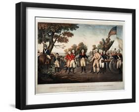 Surrender of General Burgoyne at Saratoga N.Y. Oct 17th 1777 New York, Print Made by Nathaniel…-John Trumbull-Framed Giclee Print