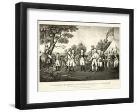 Surrender of General Burgoyne at Saratoga, N.Y., October 17th 1777, Pub. N. Currier, 1852-John Trumbull-Framed Premium Giclee Print