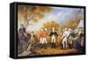 Surrender of General Burgoyne at Saratoga, New York, 17 October 1777-John Trumbull-Framed Stretched Canvas