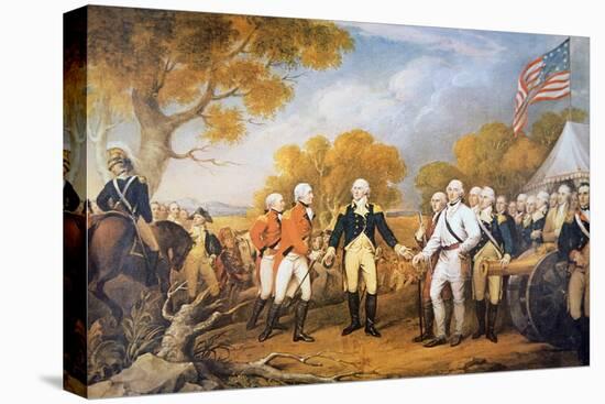 Surrender of General Burgoyne at Saratoga, New York, 17 October 1777-John Trumbull-Stretched Canvas