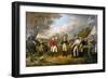 Surrender of General Burgoyne-John Trumbull-Framed Art Print