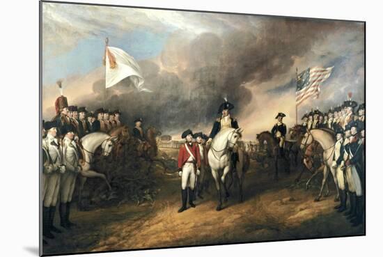 Surrender of General Cornwallis-John Trumbull-Mounted Art Print