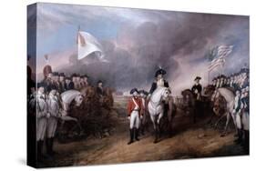 Surrender of General Lord Cornwallis at Yorktown, 19 October 1781, Painted 1820.-John Trumbull-Stretched Canvas