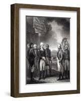 Surrender of Lord Cornwallis at Yorktown, 1781-null-Framed Giclee Print