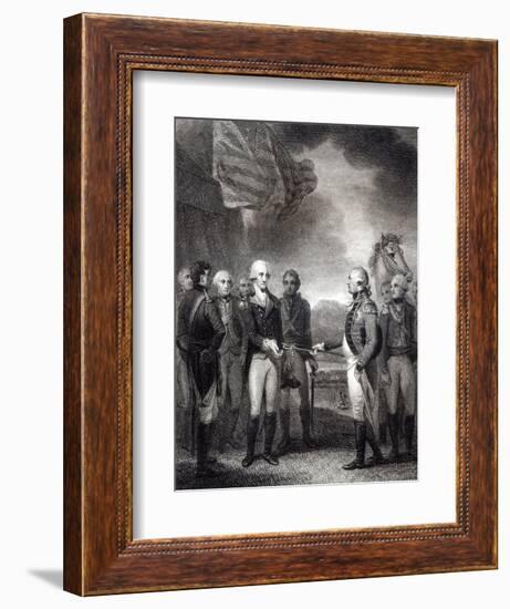 Surrender of Lord Cornwallis at Yorktown, 1781-null-Framed Giclee Print