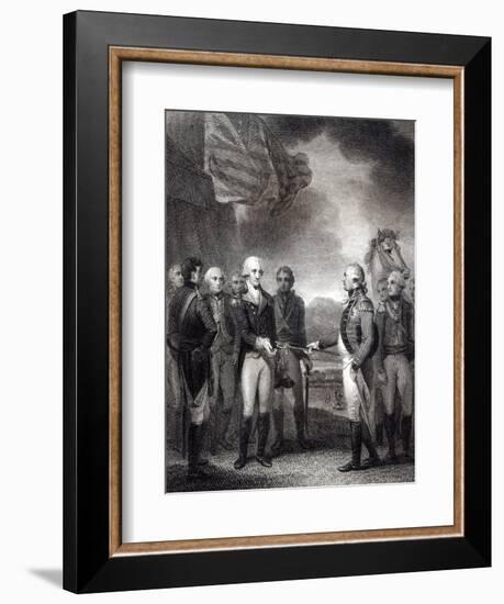 Surrender of Lord Cornwallis at Yorktown, 1781-null-Framed Giclee Print