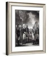 Surrender of Lord Cornwallis at Yorktown, 1781-null-Framed Giclee Print