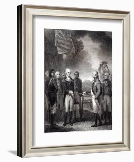 Surrender of Lord Cornwallis at Yorktown, 1781-null-Framed Giclee Print