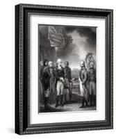 Surrender of Lord Cornwallis at Yorktown, 1781-null-Framed Giclee Print