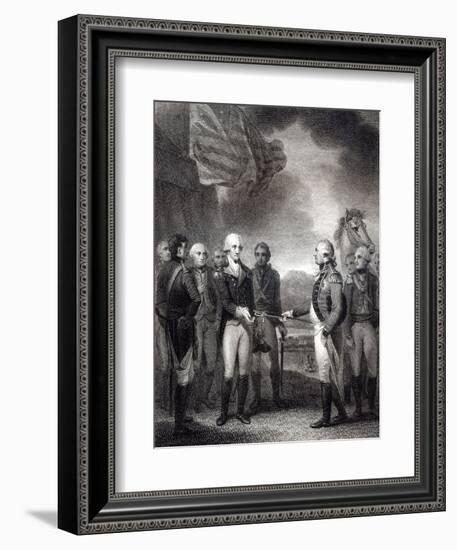 Surrender of Lord Cornwallis at Yorktown, 1781-null-Framed Giclee Print