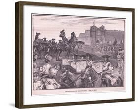 Surrender of the Boufflers Ad 1695-William Barnes Wollen-Framed Giclee Print