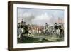 Surrender of the British Army under Lord Cornwallis at Yorktown, c.1781-null-Framed Giclee Print