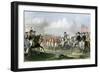 Surrender of the British Army under Lord Cornwallis at Yorktown, c.1781-null-Framed Giclee Print