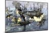 Surrender of the Confederate Ironclad, Tennessee, Battle of Mobile Bay, c.1864-null-Mounted Giclee Print